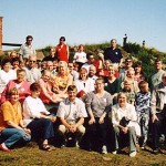 Ahvenanmaan retkeläiset yhteiskuvassa kesäkuussa 1998.